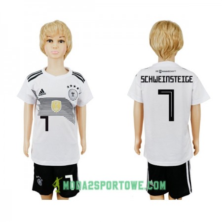 Koszulka Niemcy Schweinsteiger 7 Dziecięcy Mistrzostwa Świata 2018 Domowe Stroje Piłkarskie